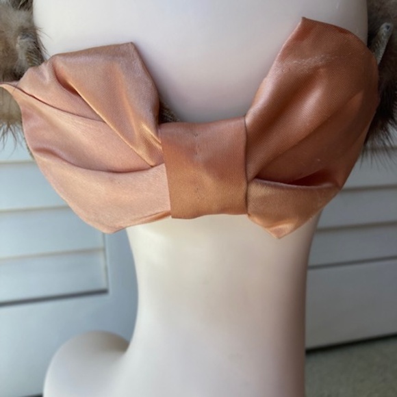 1940\'s Mink Fascinator with Satin Bow main image 11